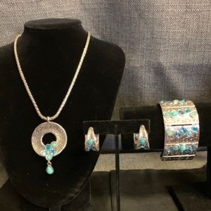 Brighton Eye of the Tiger Turquoise Set
